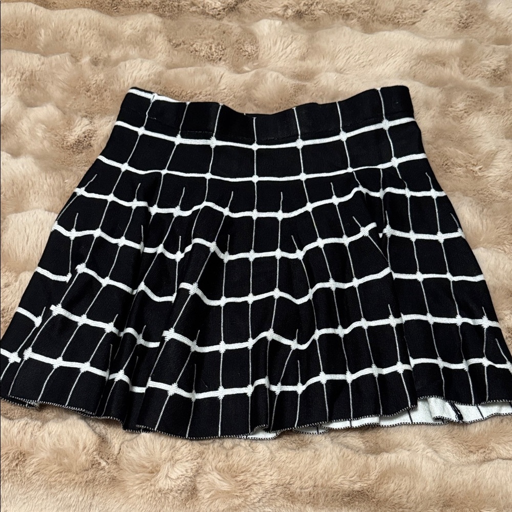 Candies new without tags Stylish Black and White Checkered Skirt